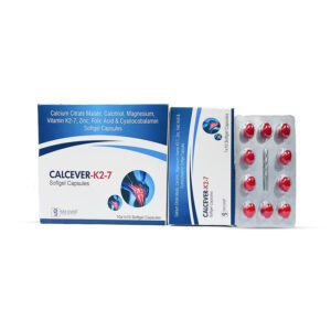 Calcium Citrate Malate, Calcitriol, Magnesium, Vitamin K2-7, Zinc, Folic Acid & Cyanocobalamin Softgel Capsules